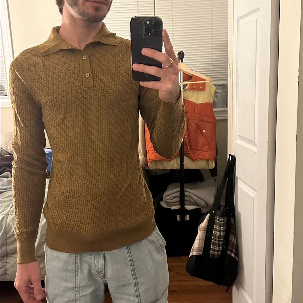 Vintage Mustard Knit Sweater
